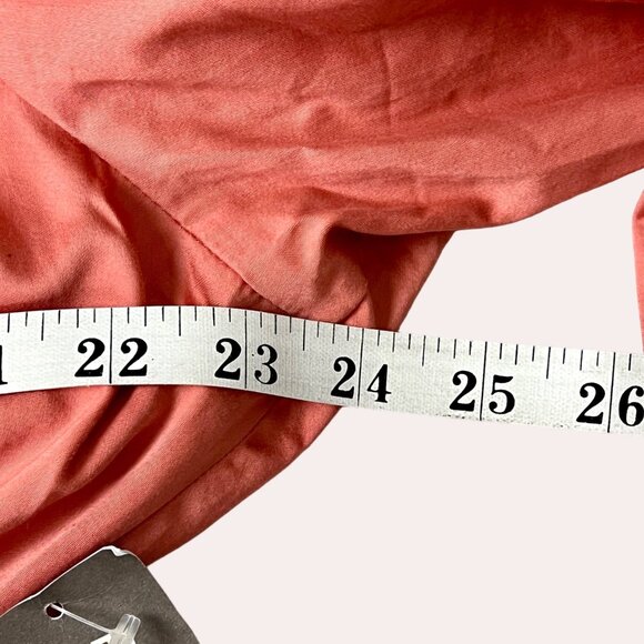 NWT Shirt Dress Eva Mendes NY&C Size XXL Coral Belted Button-Front Cotton Blend - Picture 12 of 16